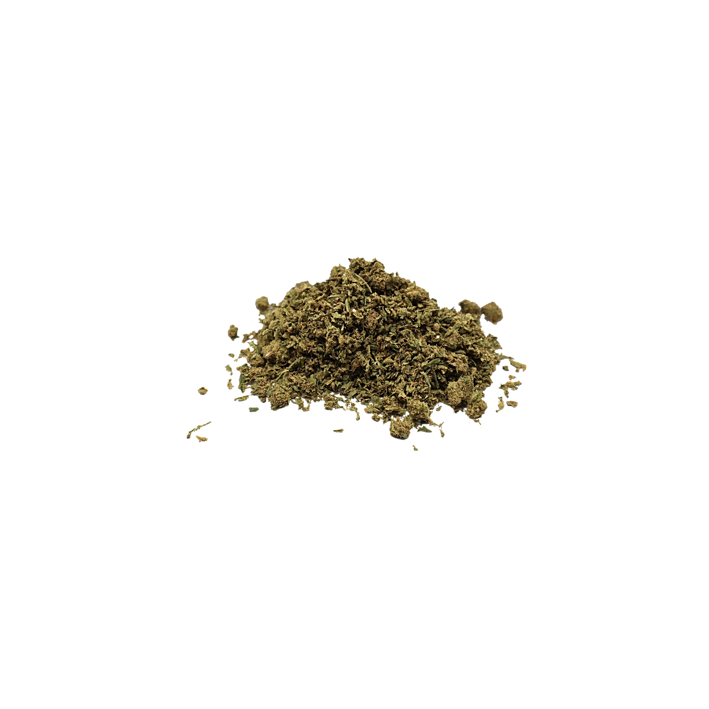 Amnesia Trim Deluxe, trim de fleur de CBD K-Laxie, vue générale détourée