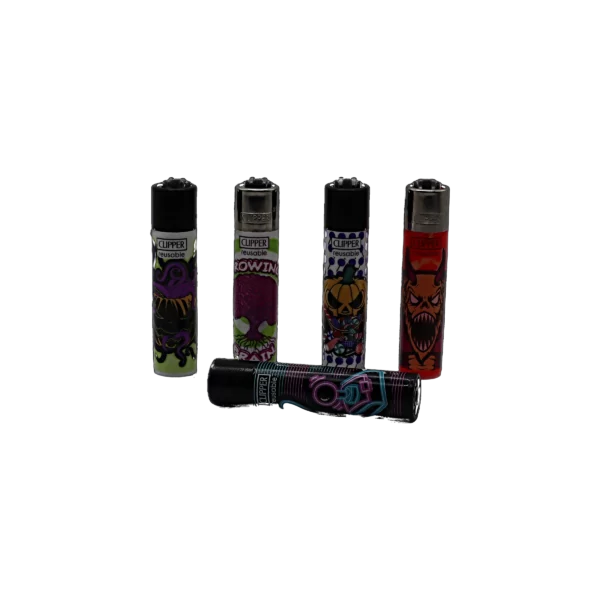 Briquet Clipper Mini rechargeable K-Laxie, vue générale détourée