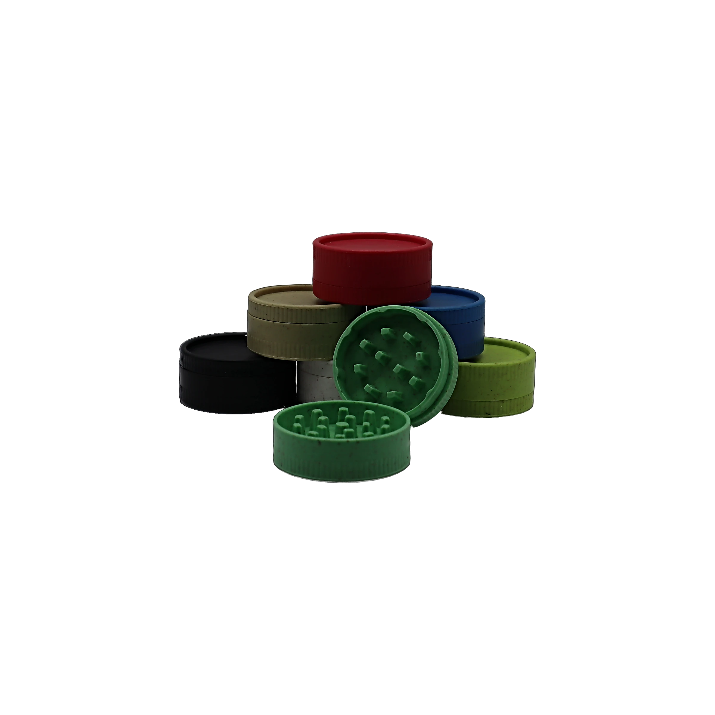 Grinder biodégradable K-Laxie, sept coloris, vue générale détourée