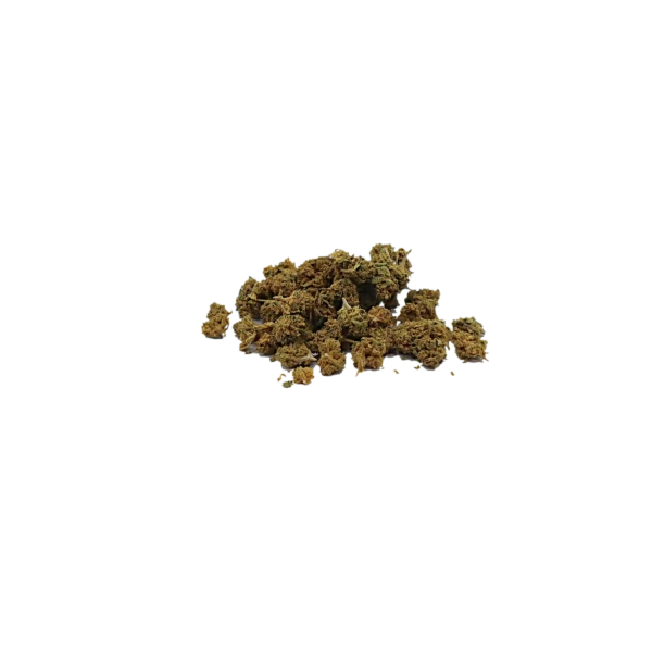 White Dog, minibuds de fleur de CBD K-Laxie, détourée sur fond transparent